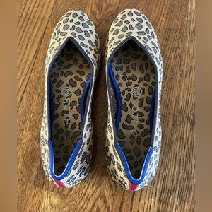 Rothy’s The Flat - leopard print - women’s size 7.5 - excellent used condition